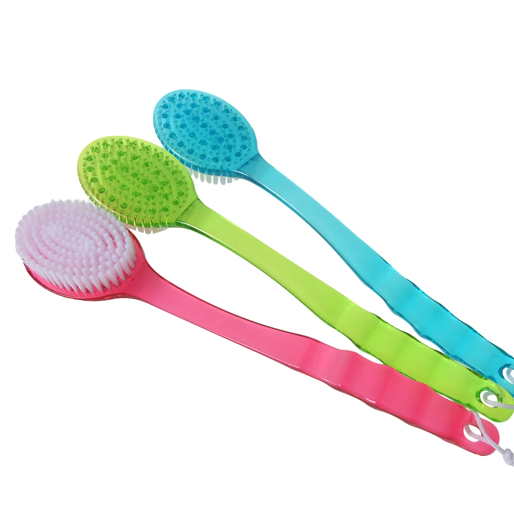 Bath Brush Back Shower Brushes With Handle Exfoliating Scrub Skin Massager Exfoliation Bathroom Brush