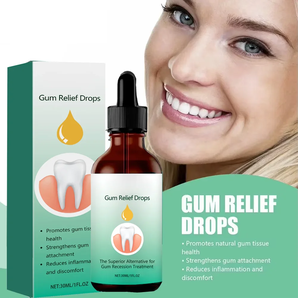 Gouttes Réparatrices pour les Gencives, Soin Buccal, Soulagement des Ampoules Parodontales, Goût Naturel, Formule Unique, Soin de la Santé Bucco-Dentaire