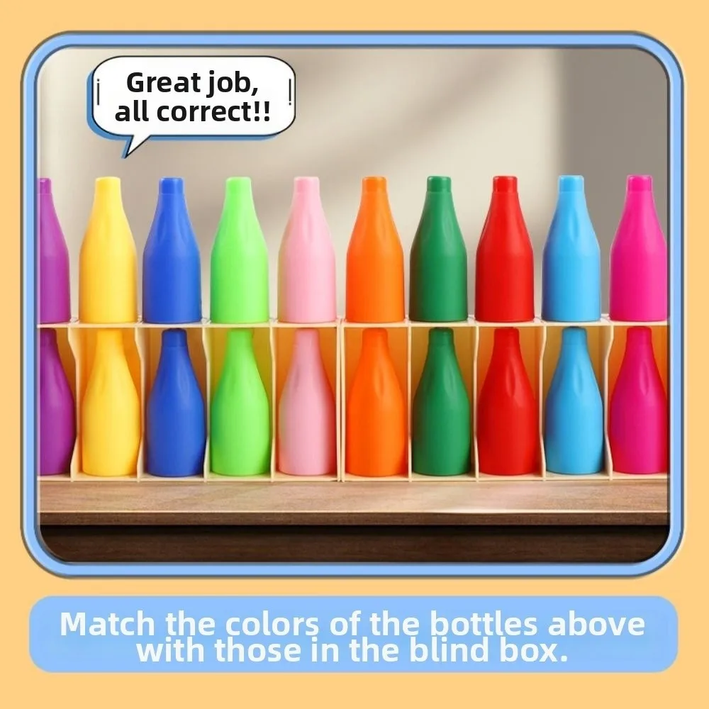 2Set Creative Bottle Matching Game Interactive Logical Thinking Memory Pairing Game Early Education Color Recognition