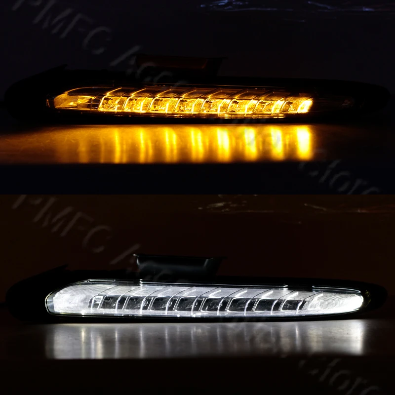 DRL LED Daytime Running Light For Porsche Cayenne 958 Turbo Style 2011-2018 Fog Lamp Turn Signal Light 95863118110 95863118210