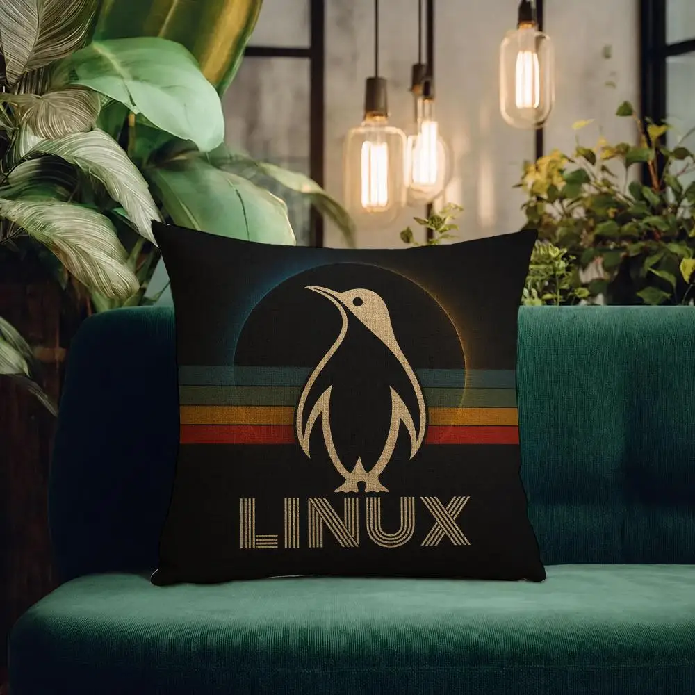 Brand Linux Cushion Cover Natural Linen Pillowcase Set Cushion Cover for Sofa Bedroom Chair