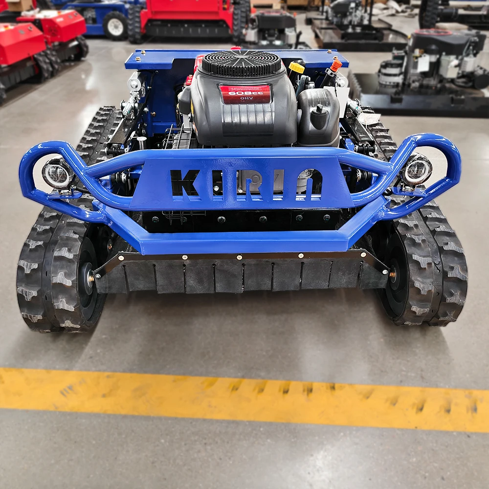 15HP L جزازة روبوت صغير قاطع غاز عرض القطع 800 مللي متر/1000 مللي متر/1200 مللي متر التحكم عن بعد الزاحف جزازة العشب