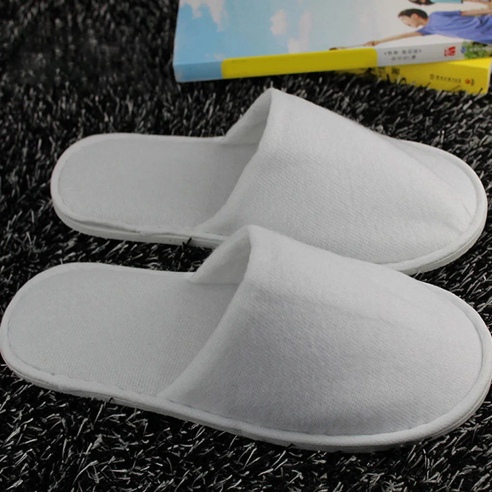 

8Pairs Spa Disposable Slippers Hotel Nonslip Breathable Soft Salon Guest Slippers One Time Use Safety Protection Bulk