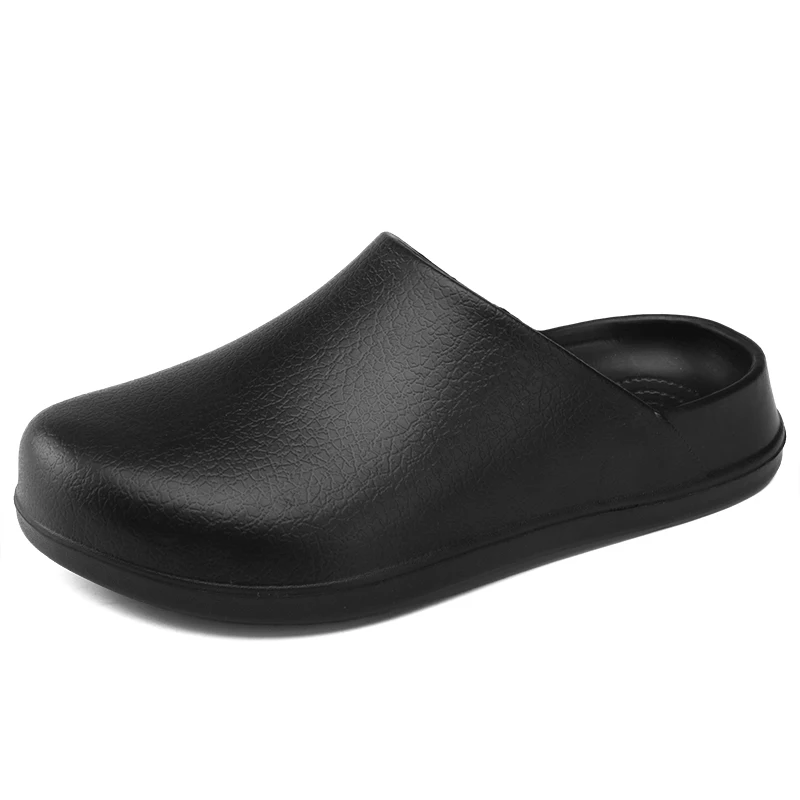 

Waterproof Men's Casual Sandals Non Slip Chef Work Shoes Breathable Closed Toe Clogs Soft Lightweight Fashion Slippers