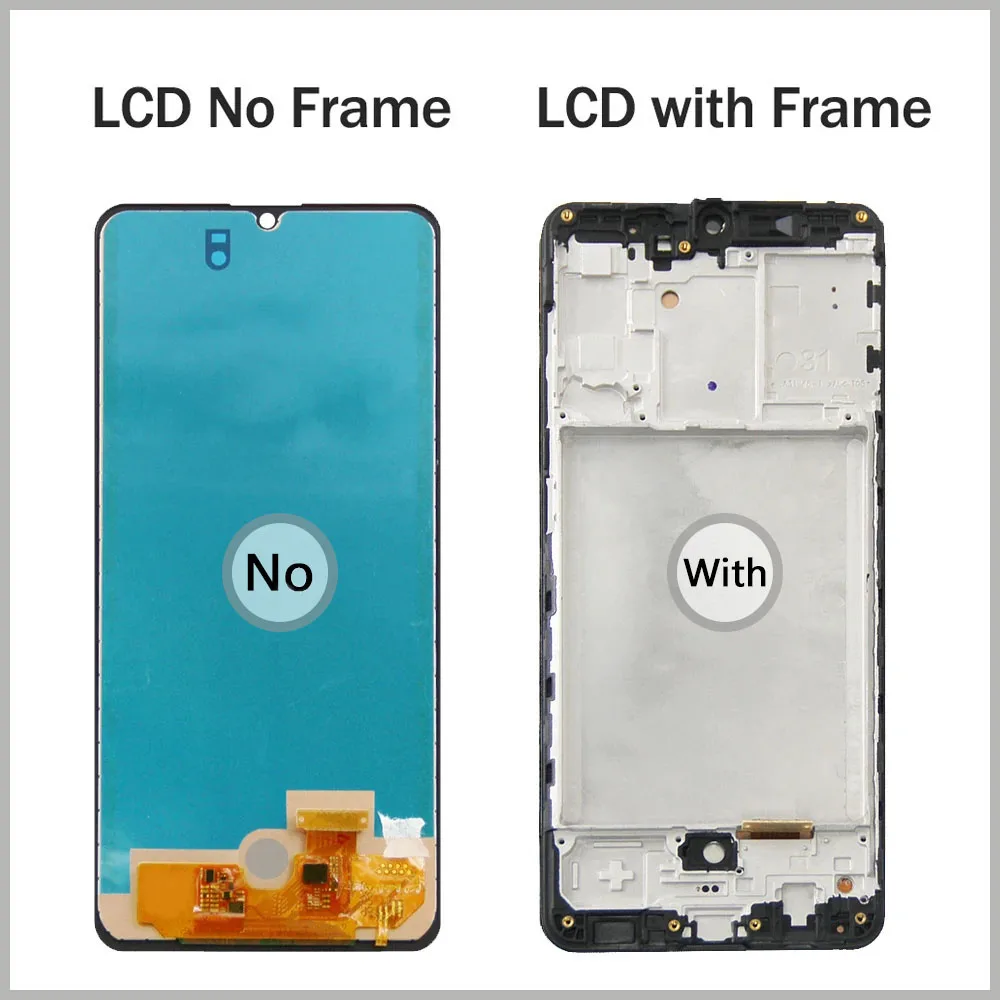 A31 A315 A315F Display Screen Replacement, for Samsung Galaxy A31 A315 LCD Display with Frame Touch Screen Digitizer Assembly