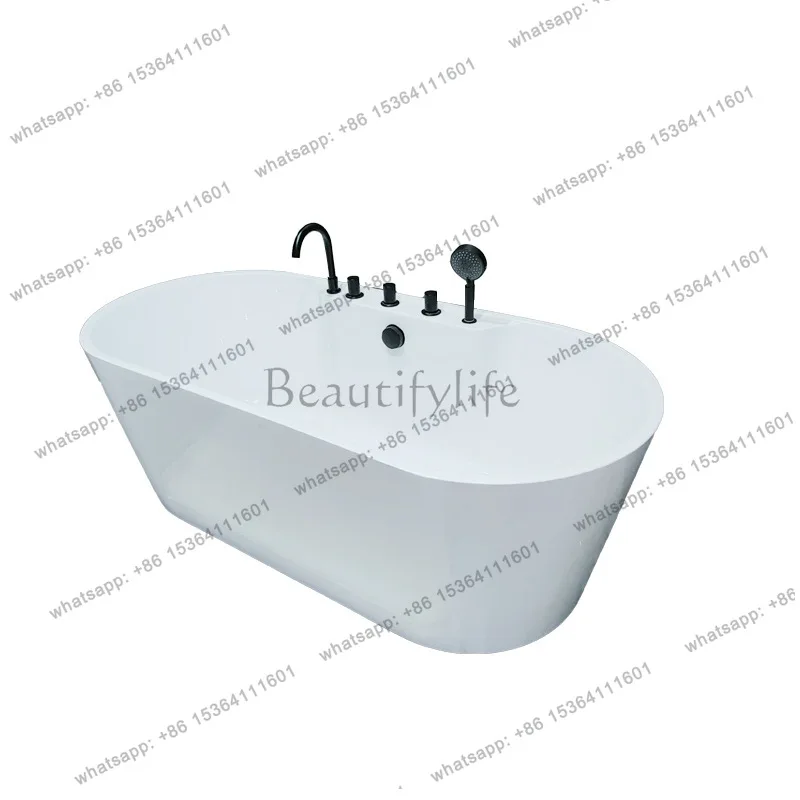 Thin-edged Japanese-style acrylic bathtub Adult household bathtub Small apartment Detached