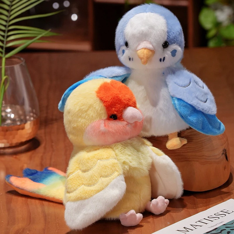 ของเล่นเด็กเพื่อการศึกษาที่ยอดเยี่ยม - Kawaii Parrot Cosplay ตุ๊กตาตุ๊กตา, ตุ๊กตา Cockatiel Budgerigar หุ่นมือ