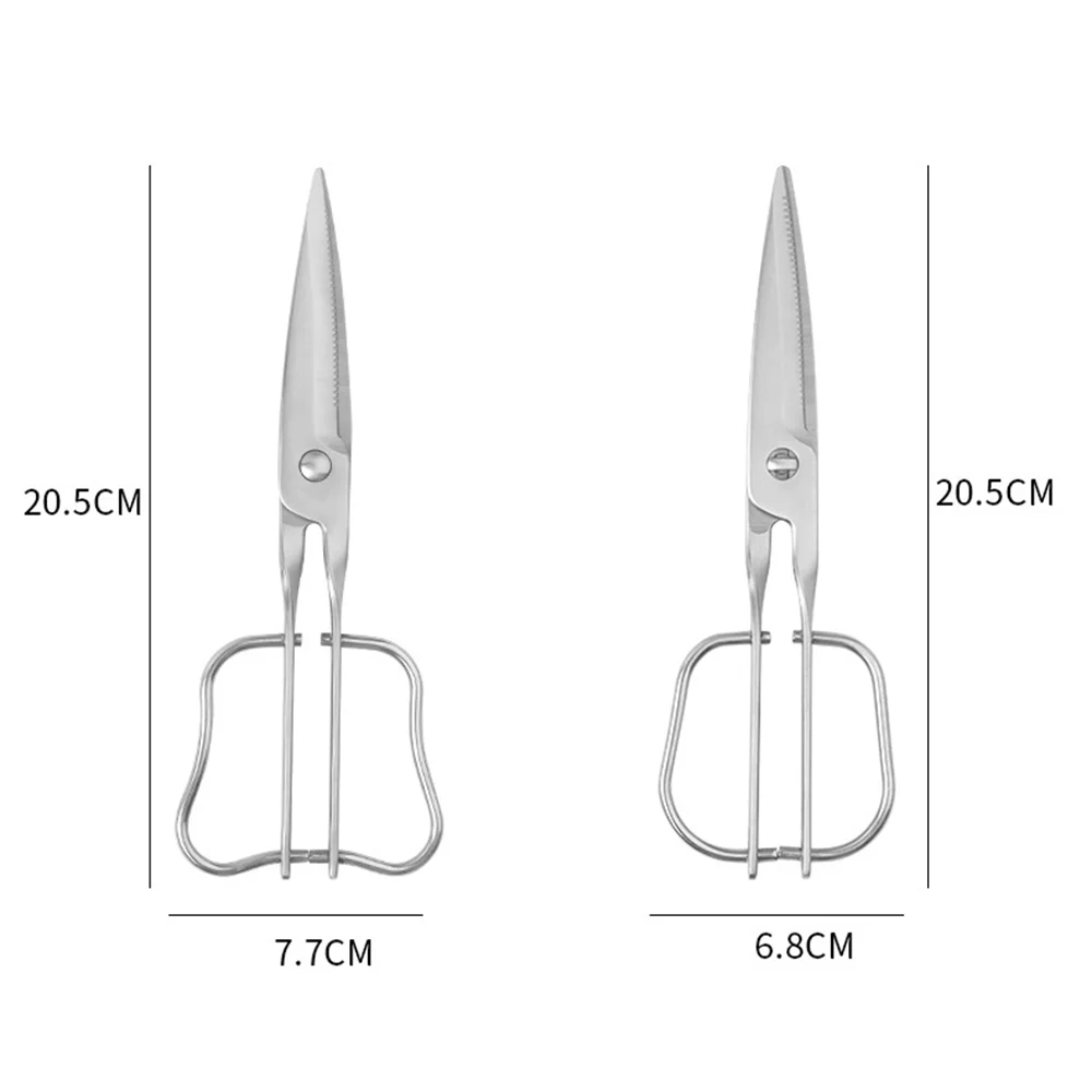 All Steel Multifunctional Kitchen Scissors Removable Household Scissors Korean Style Barbecue Scissors Kitchen Supplies and Tool