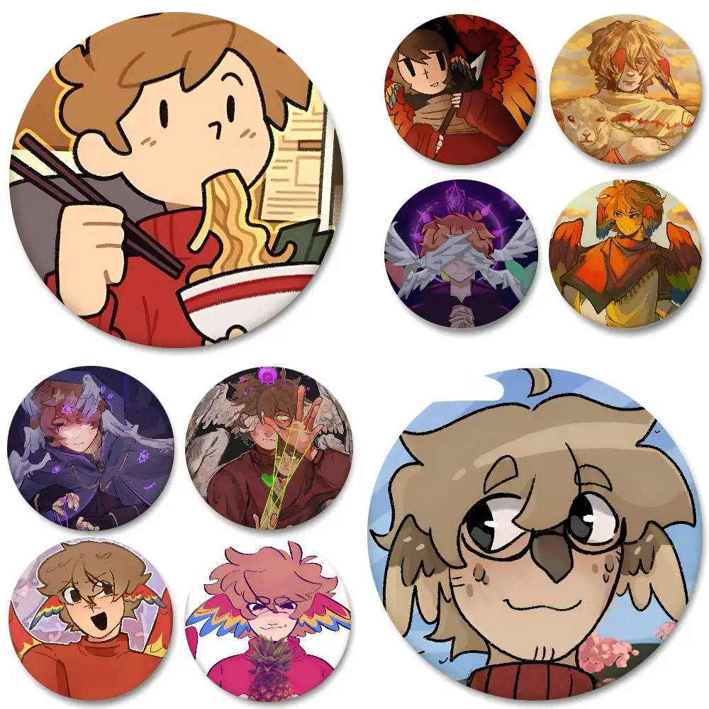 Cartoon G-Grian Round Badges Can Be Used To Decorate Clothes And Backpack Pins