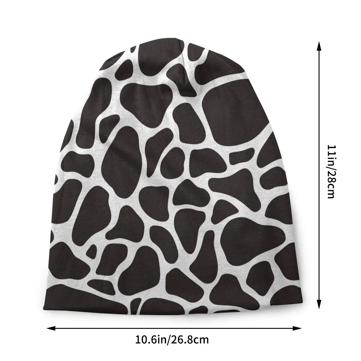 Cowhide Dalmatian Dog Bonnet Hats Knitted Hat Street Skullies Beanies Hats Camouflage Men's Women's Spring Warm Head Wrap Cap