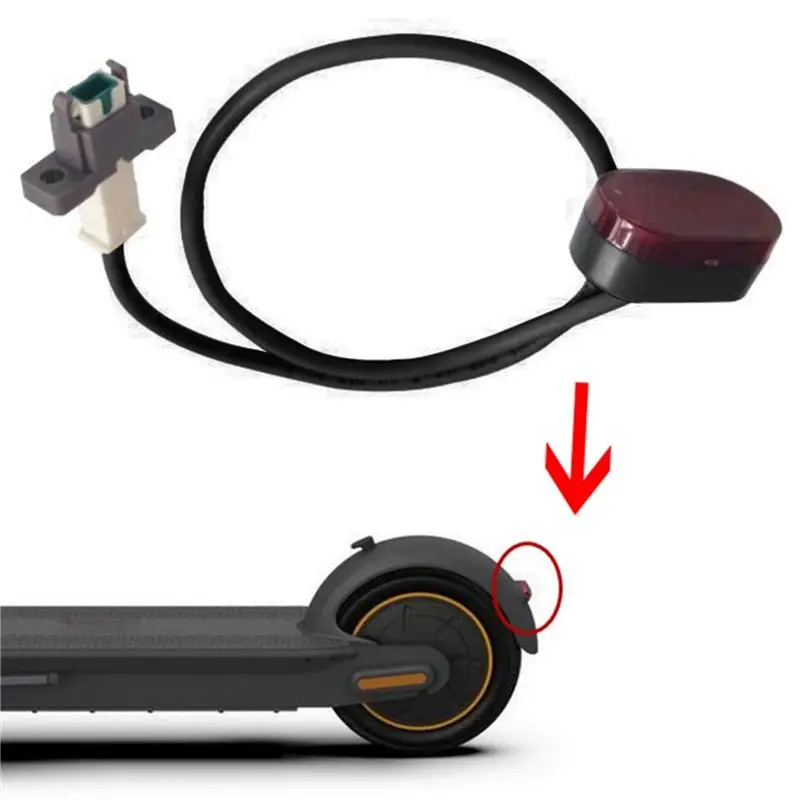 Practical 10X Electric Scooter Tail Light Warning Lamp LED Rear Light For Ninebot MAX G30