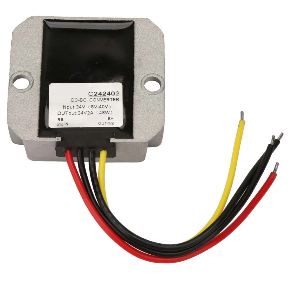 8-40V Input Step Down Converter 24V Output 2A Current DC Voltage Regulator Voltage Converter Module Electrical Systems