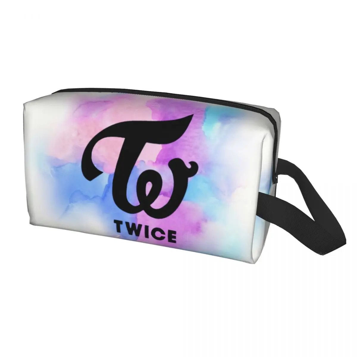 Custom Kawaii Kpop Twices Logo borsa da toilette da viaggio per le donne borsa cosmetica per il trucco Beauty Storage Dopp Kit