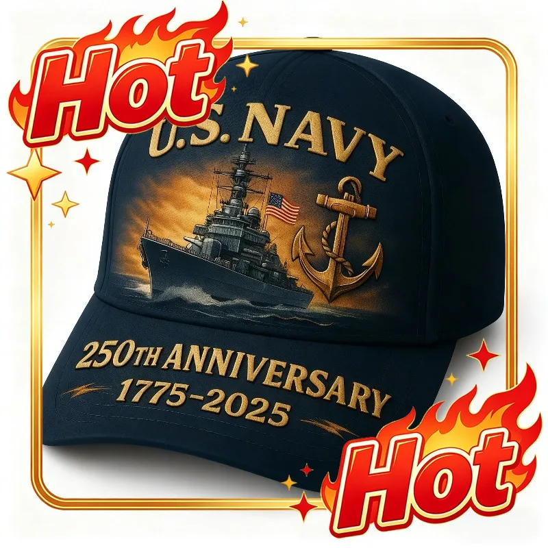 Custom Hat 1776-2026 USA 250th Anniversary Military Style Cap - 50-Star Flag With Eagle, Pirate Legacy & 