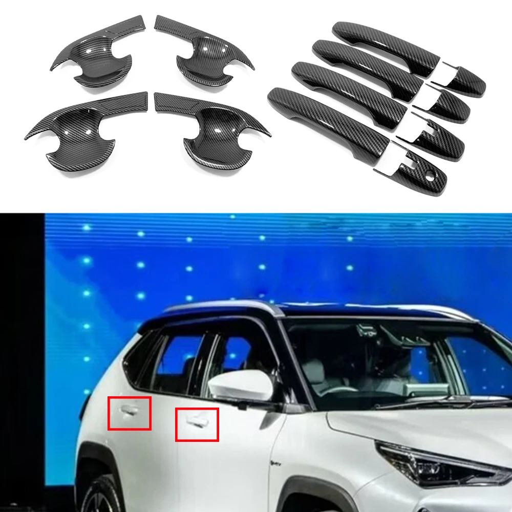 For Toyota Yaris Cross 2023 2024 2025 2026 Car Door Handle Cover Trim Stickers Accessories Auto Exterior Handle Mmodify Protect