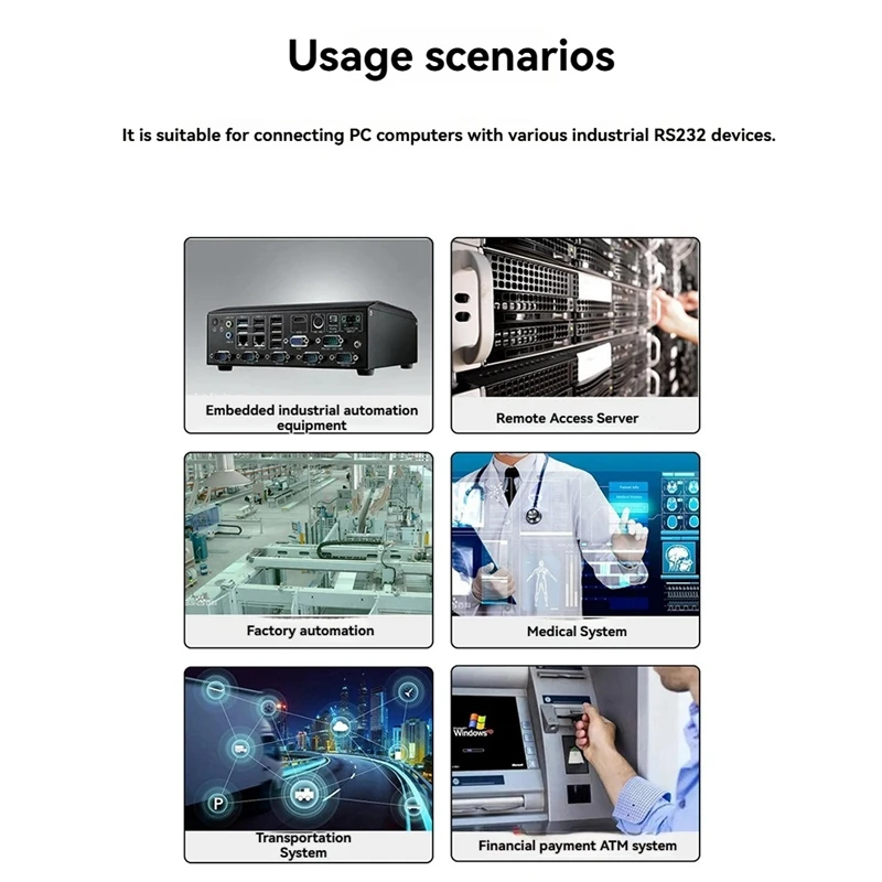 Carte de port série USB RS232, puce FTDI, peut fixer une feuille de fer, qualité industrielle, transport de sécurité