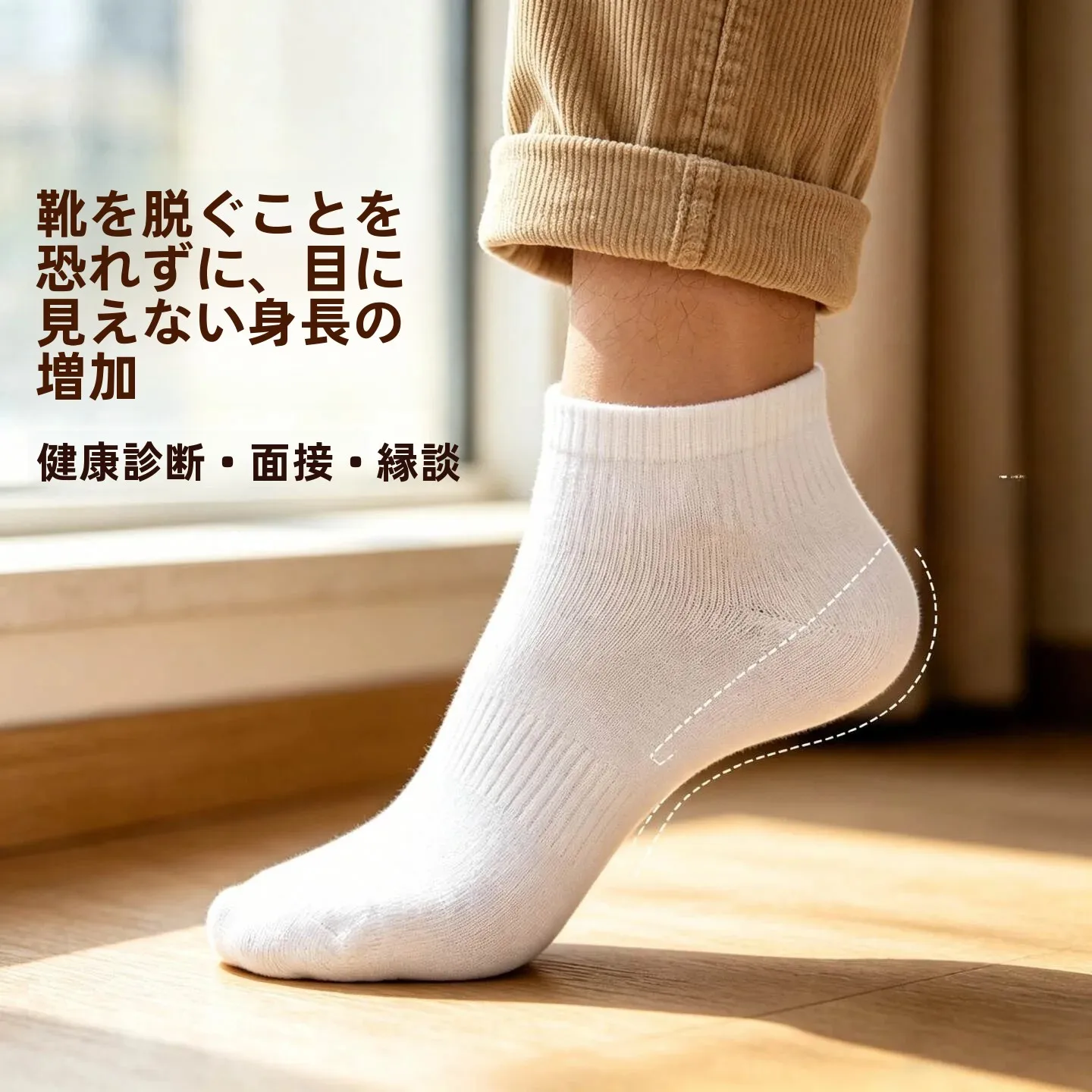 2026-new-silicon-bionic-heightening-socks-unisex-invisible-half-pad-for-health-check-interview-dating-special-heightening-tool