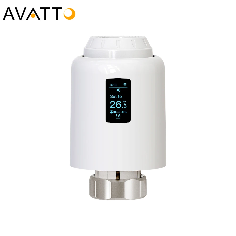 

Wifi Intelligent TRV Programmable Radiator Valve Wireless Automatic Heating Digital Thermostatic Valve