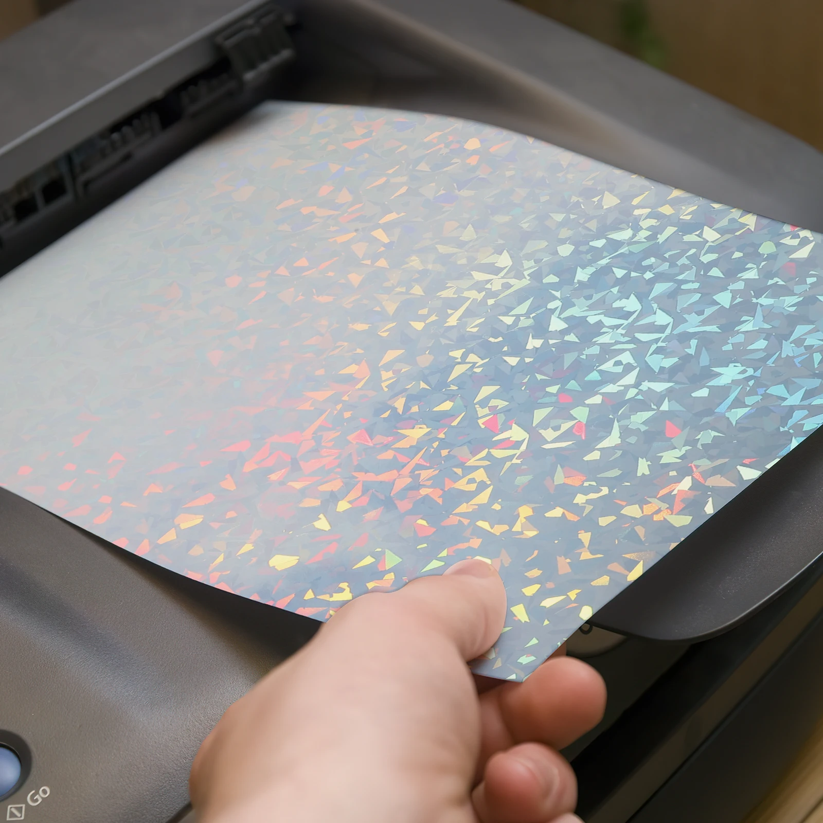 Vinyl Sticker Paper Printable Adhesive Matte Holographic Shiny Label Printer Sheets For Office Supplies