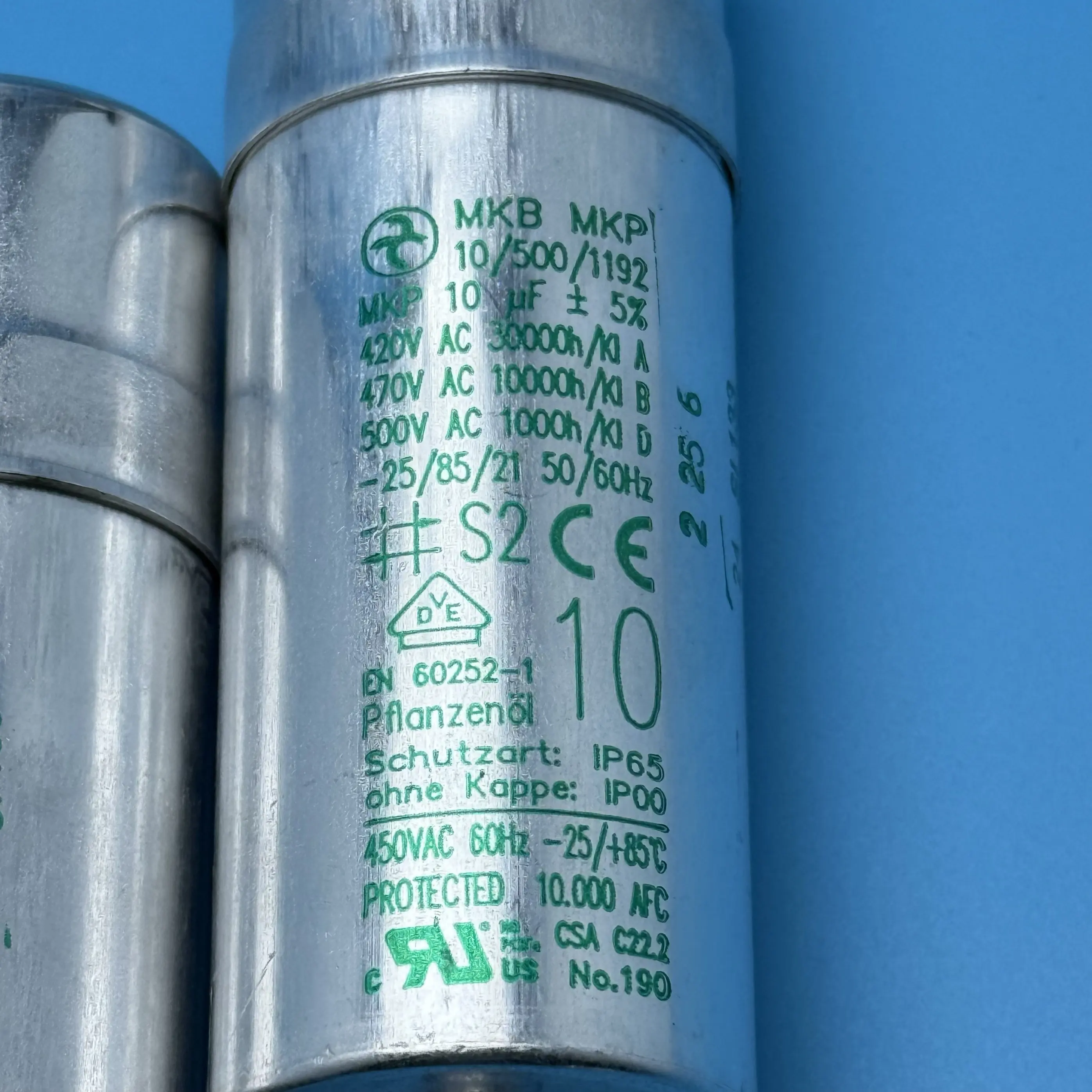 Original 10/500/1192 10uf 500vac 420vac 470vac capacitors mkb mkp