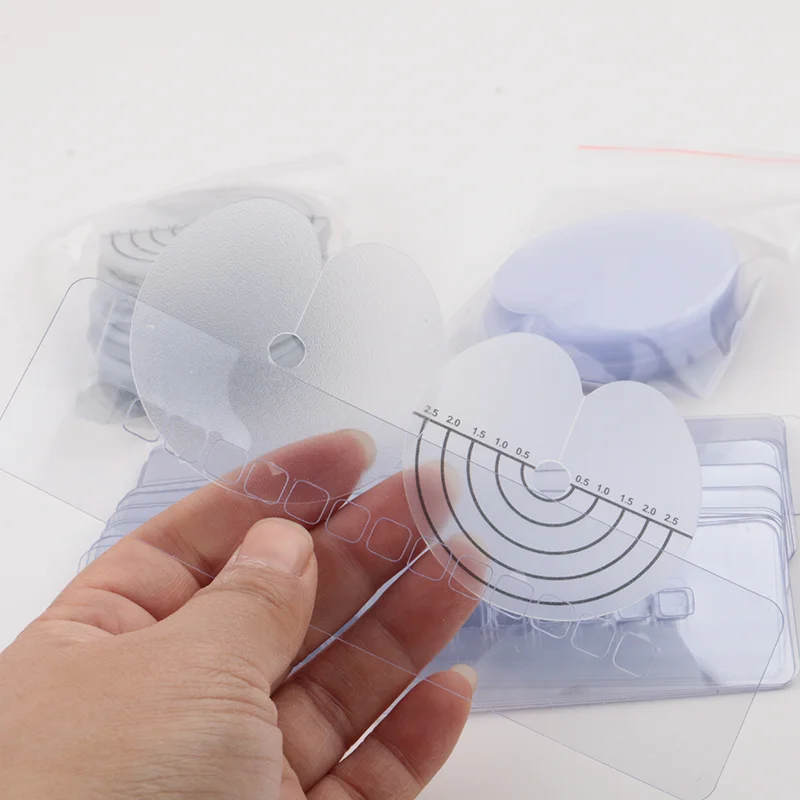 50pcs/bag Round PVC Scalp Heat Shield Protector With Single-Hole for Keratin Hair Extensions Hair Styling Tools
