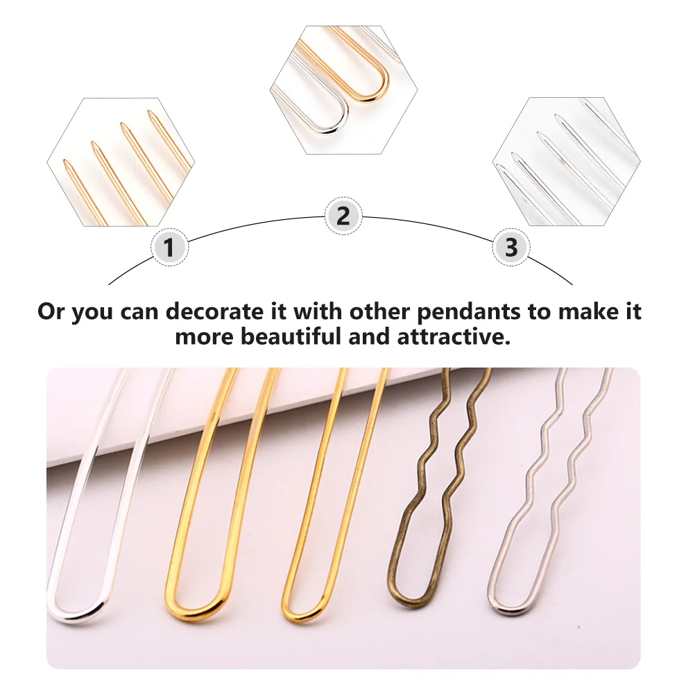 

12Pcs DIY Hairpin Accessories Simple Delicate Hair Clips for Wedding Stage Performance Handmade Hair Ornaments Supplies