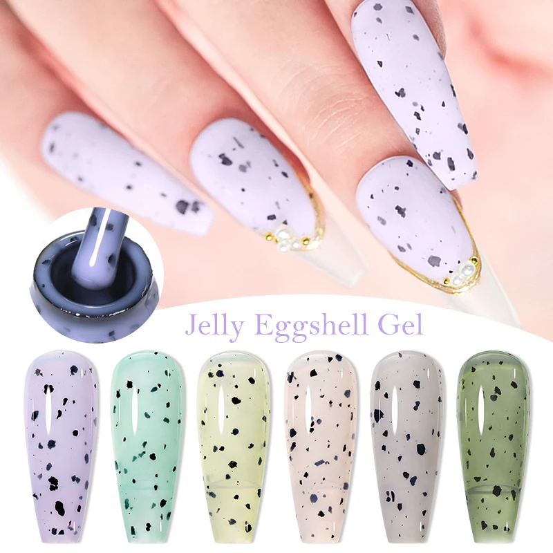Mtssii Jelly Eggshell Gel Nail Polish Macaron Color Semi Permanent Varnishes Cheese Yogurt Gel Soak Off UV Gel Nail Art Manicure