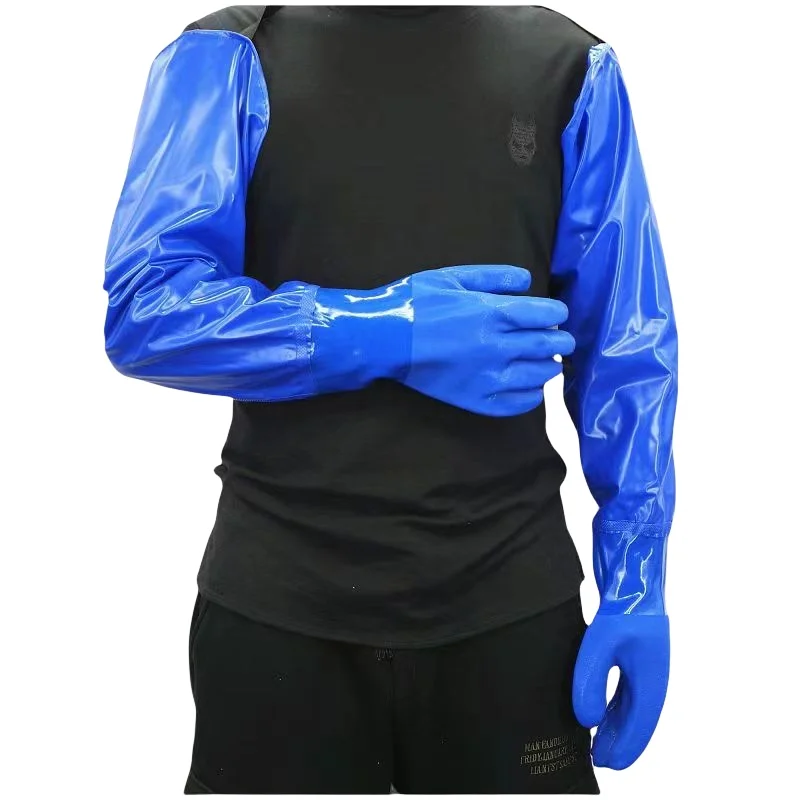 

Extra long aquatic gloves,Waterproof cloth,flannelette,Oil-resistant type,Prevent slipping,Labor protection,Fishing gloves