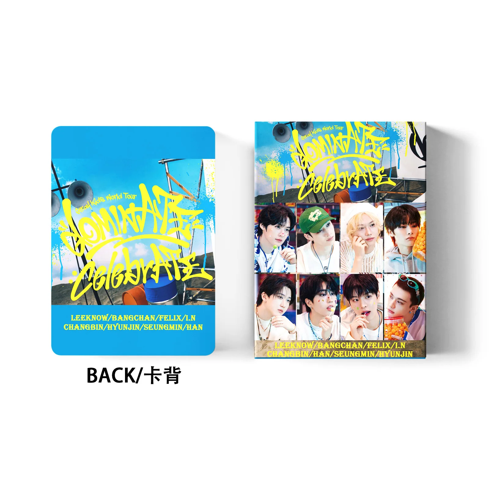 127 шт., наклейка на ломо-карту Stray Kids World Tour, доминирование: празднование коллекционной карты SKZOO, периферийные подарки