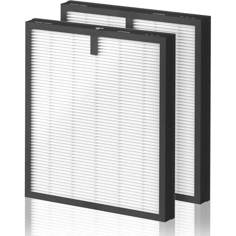 HY4866 Filtro de substituição para purificador de ar HEPA com carvão ativado Conjunto de 2 pacotes para uso em escritório doméstico Ar limpo