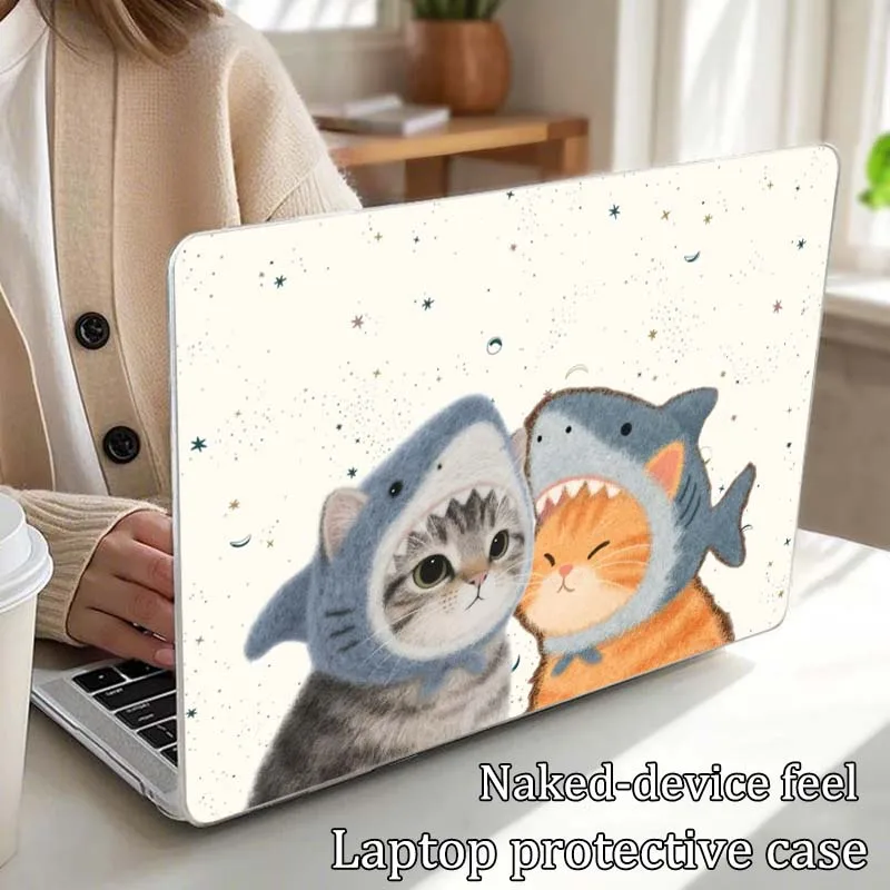 Creative Cat Cute Cover For Apple MacBook Air Pro 13.3 14.2 15.3 11.6 12 16 13 inch Laptop Protective Case Hard Shell