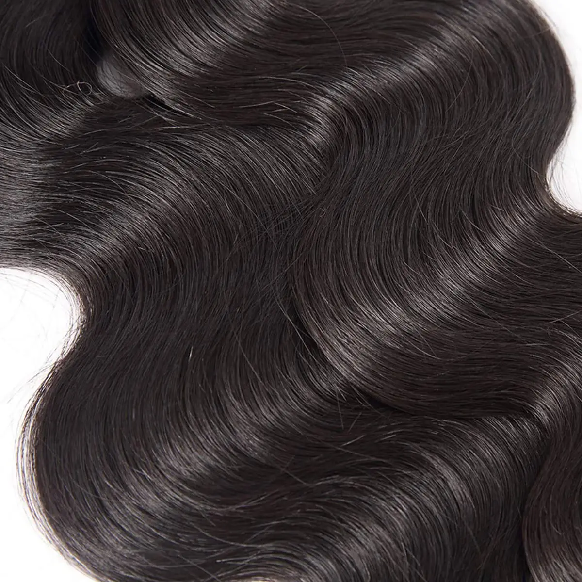 Bundles de vague de corps de cheveux humains noirs naturels, 100% cheveux brésiliens, 18 po, 20 po, 22 po, 24 po, 4 faisceaux, 12A