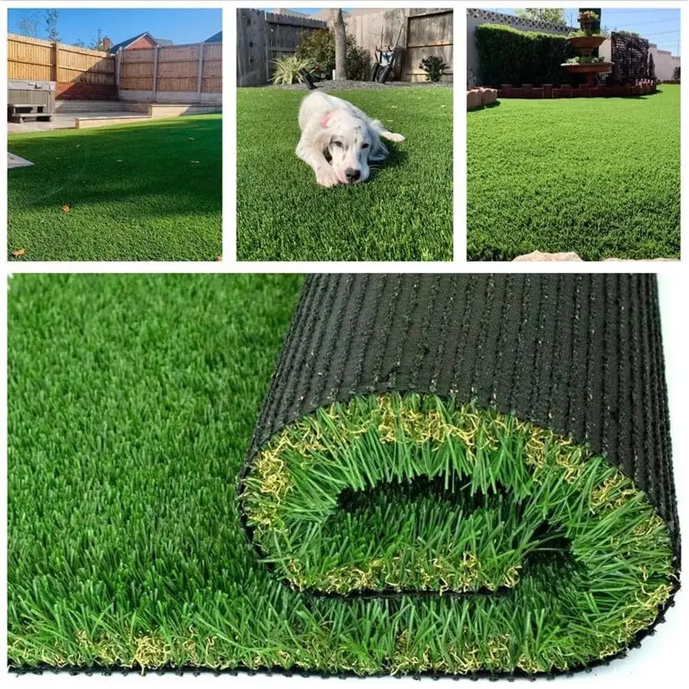 

3FTX5FT Ultrathick High Blade Artificial Grass Turf 1.77 Inch W-Shaped Yarn Deluxe PU Backing Dog Synthetic Grass Indoor/Outdoor