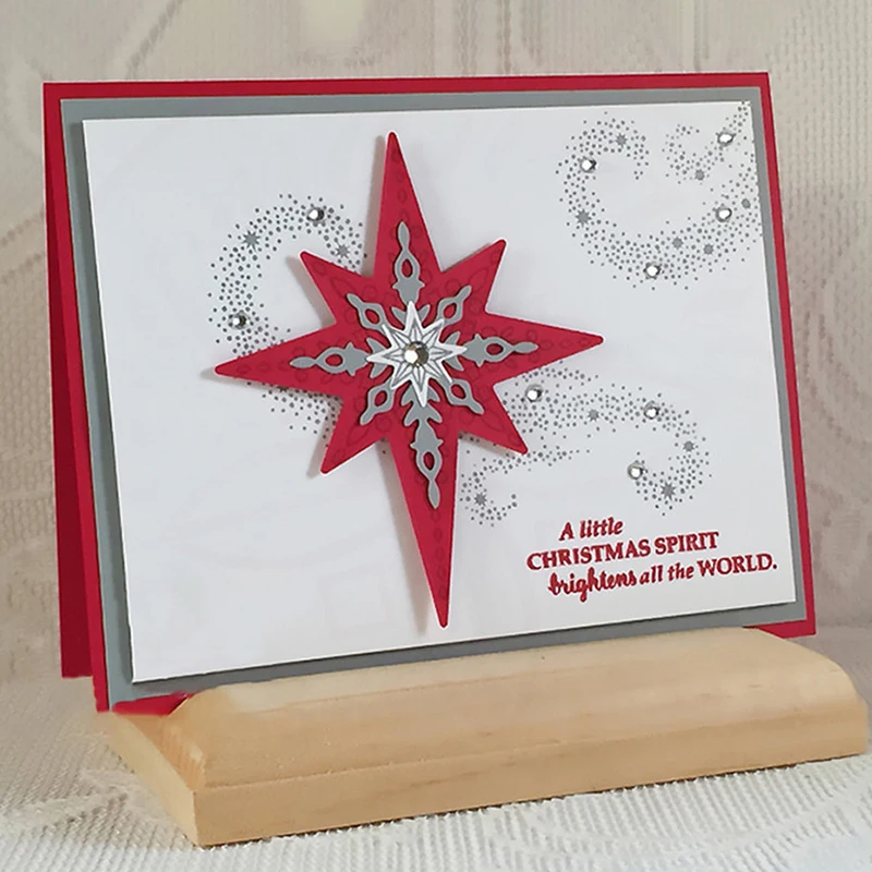 7 sztuk/zestaw Starlight snowflake Metal wykrojniki szablony do tworzenie kartek dekoracyjne wytłaczanie garnitur papierowych kartek znaczek DIY