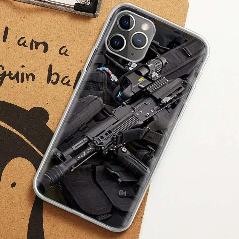 The Military Weapon Case for iPhone 12 13 Mini 14 Plus 15 16 Pro Max 11 X XS Max Clear TPU Protective Phone Cover Coque