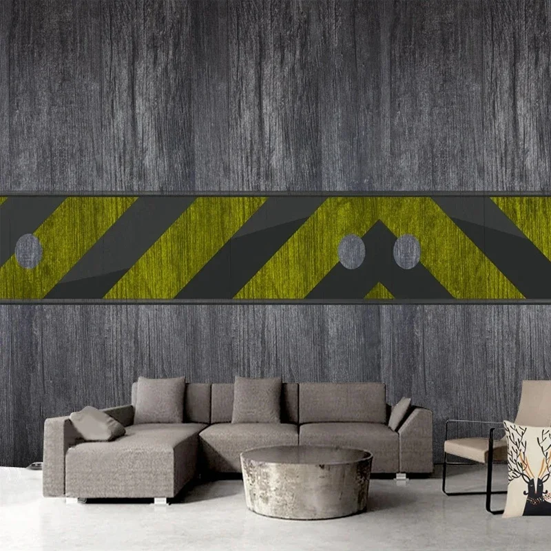 Retro Industrial Style Decorative Grey Cement Wallpaper 3D Mural for Bar Restaurant Background Wall Painting Custom Any Size