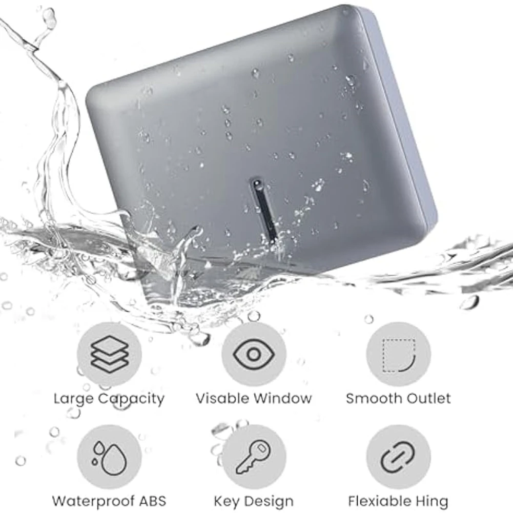 

Paper Towel Dispenser Wall Mount Hand Towel Dispenser Paper Hand Towels Holder Commercial Bathroom Multifold Fold-B09B