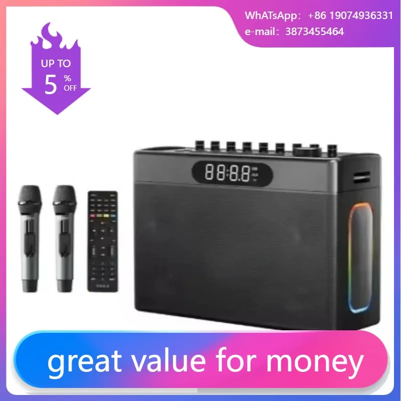 

S1127 PLUS 300W Outdoor Wireless Subwoofer Full Range Karaoke Gaming Mic Portable Stereo Large Output Screen Auxiliary
