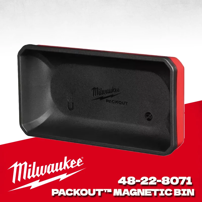 Milwaukee PACKOUT 48-22-8071 Large Magnetic Bin Organize Storage Hang Tool Box Accessories