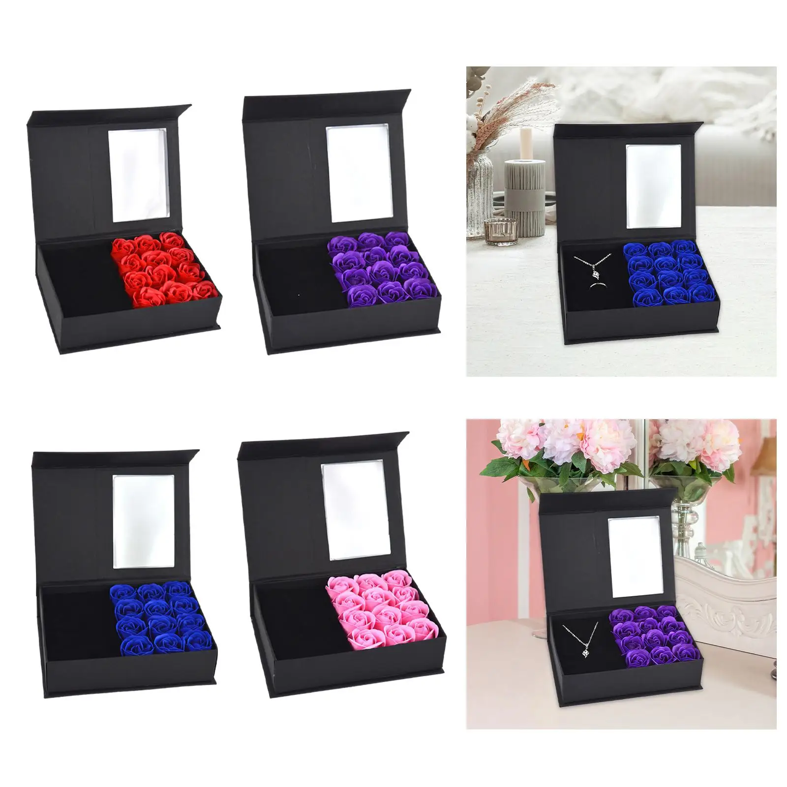

Valentine's Day Jewelry Box Jewelry Storage Case Gifts Packing Jewelry Organizer for Party Anniversary Graduation Engagement