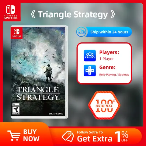 Nintendo Switch Games - TRIANGLE STRATEGY -  RPG Strategy Adventure Genre TV Tabletop Hnadheld Game Mode for Switch OLED Lite