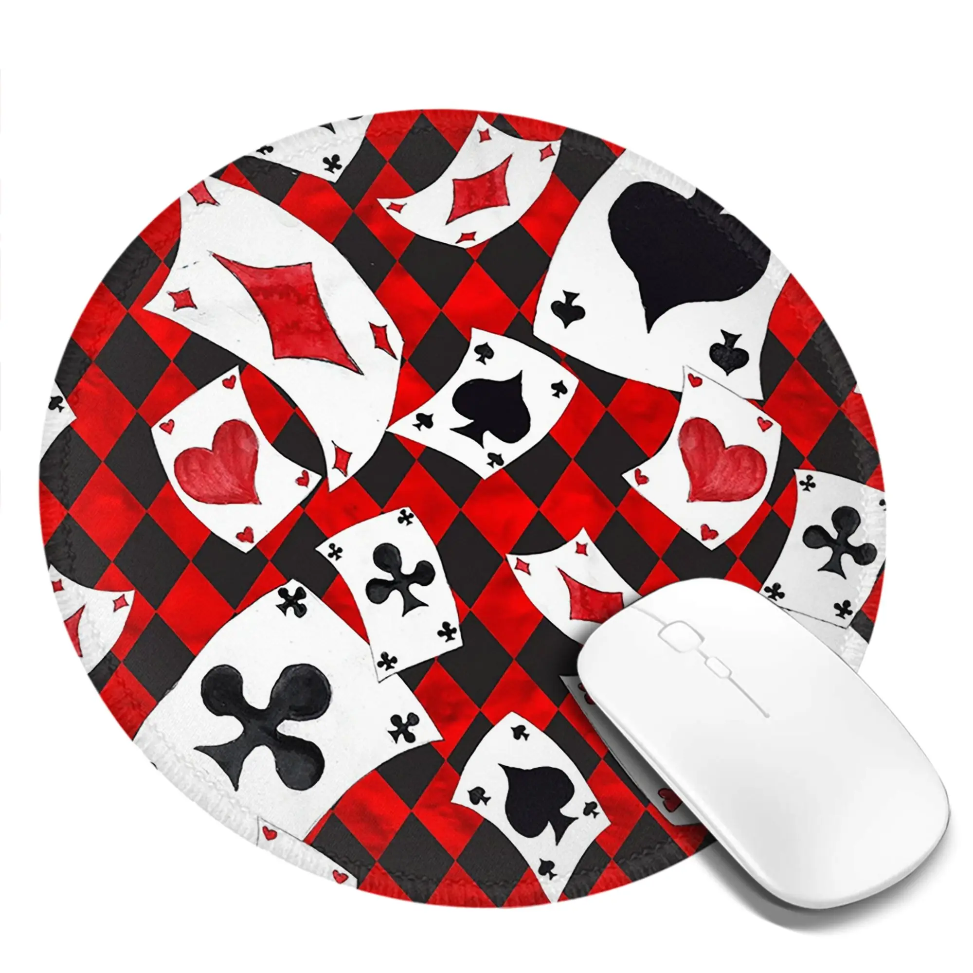 Cool Poker Playing Cards Gambling Card Game Mouse Pad Computer Keyboard Mouse Mat Gaming PC Laptop Desk Mat Office Table Mats