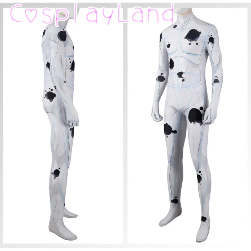 Superhero Spider the Spot Jumpsuit Cosplay Costume Spotted Print Bodysuit With Mask Halloween Carnival Set Man Suit Spandex