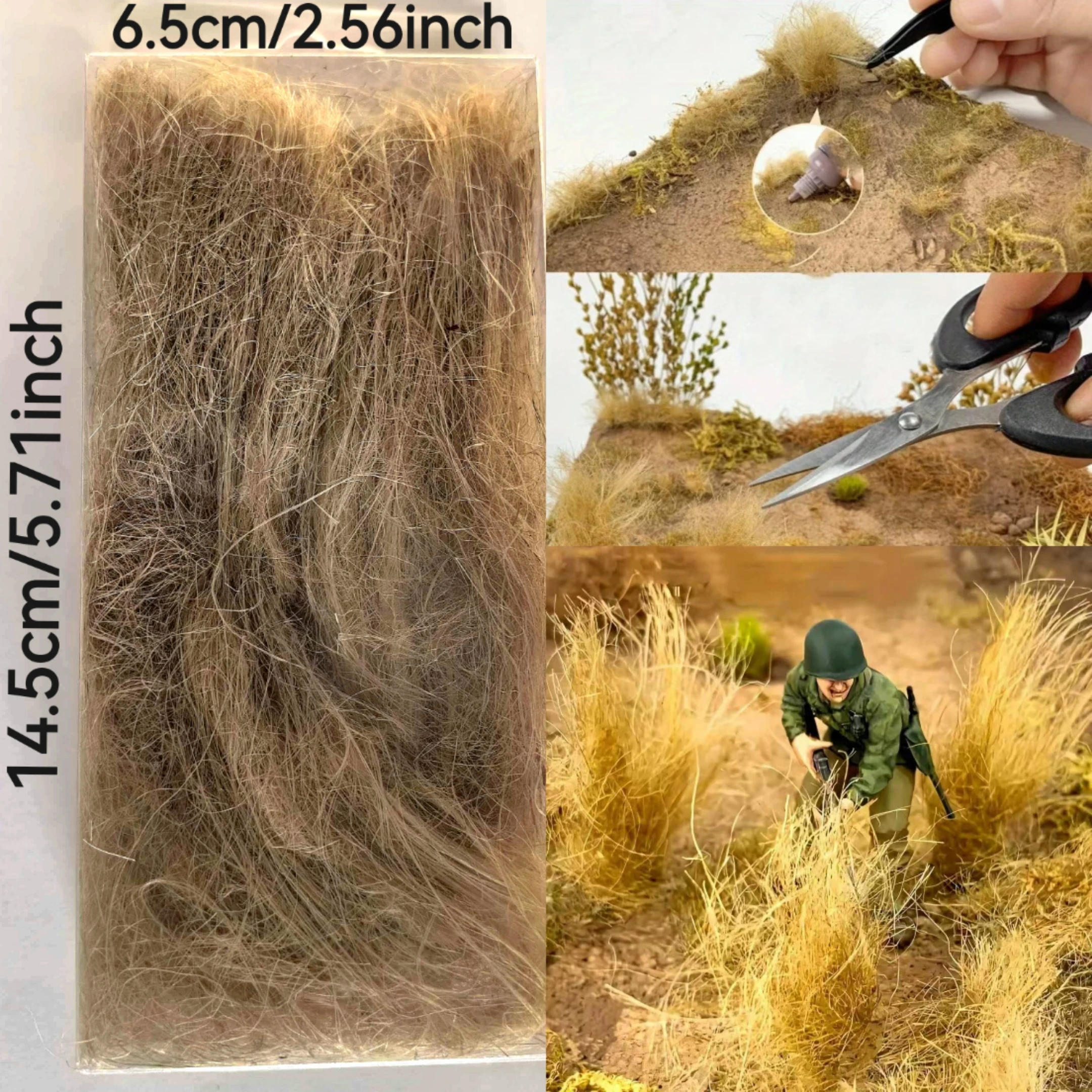 Simulation Grass Miniature Static Grass Model Grass Tufts Railway Artificial Grass for Train Landscape Railroad Scenery