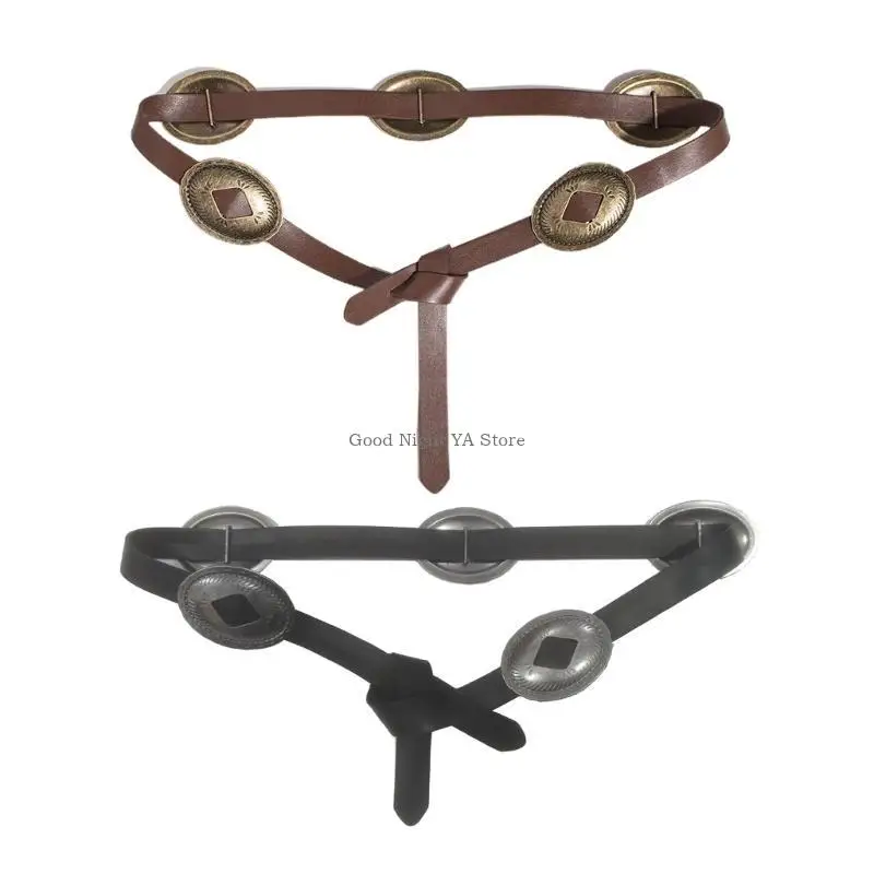 حزام كونشو الغربي أحزمة رعاة البقر حزام خصر كونشو حزام معدني حزام الجينز حزام غربي عتيق حزام جلد