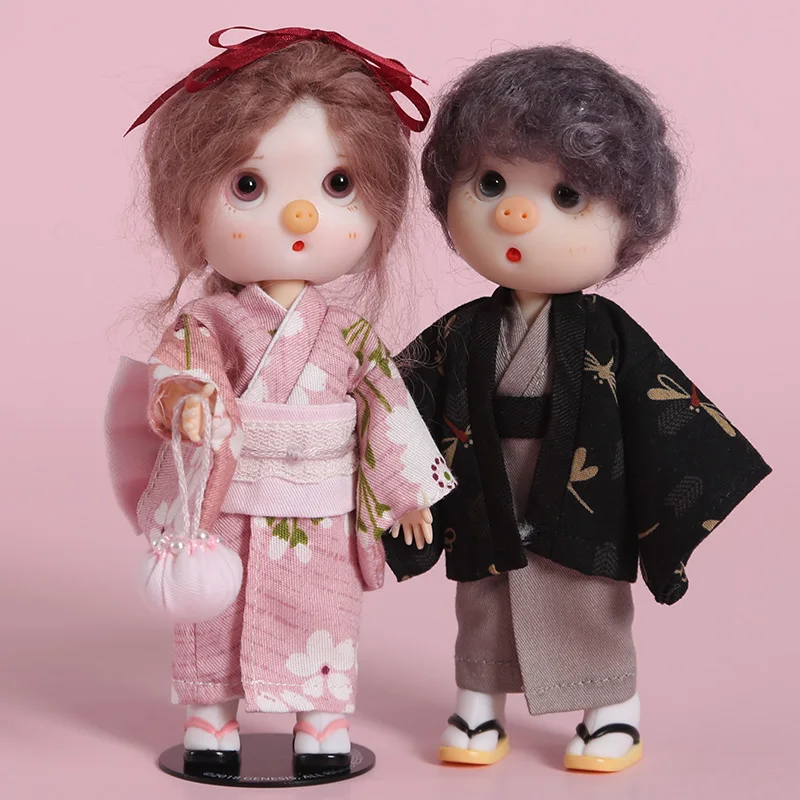 Ob11 Kimono Bathrobe Suit 1/12 Cent Bjd Clothes Dolls As Birthday Gifts for Boys and Girls