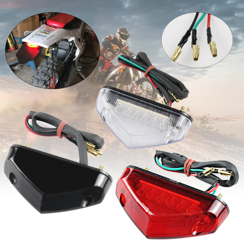 

Motorbike Modified Tail Light LED Universal Modified Brake Warning Light Fender Small Tail Light Yamaha Auto Accessories