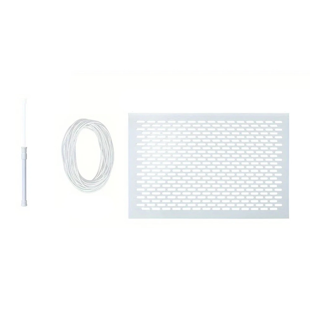 

Pool Skimmer Guard Kit for Above Ground and In Ground Pools Includes Plastic Mesh Board Telescopic Rod and Elastic Rope