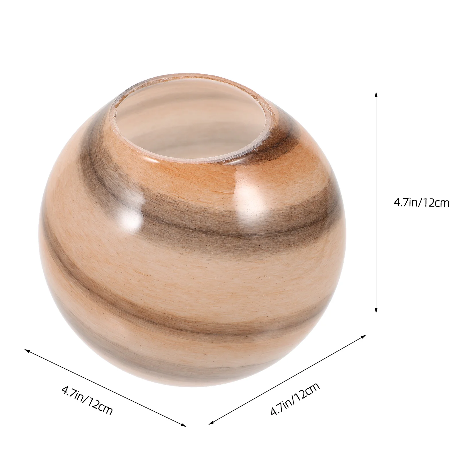 عاكس الضوء الزجاجي البديل على شكل كرة أرضية، ظلال إضاءة أنيقة لديكور المنزل، ظلال إضاءة ناعمة #4