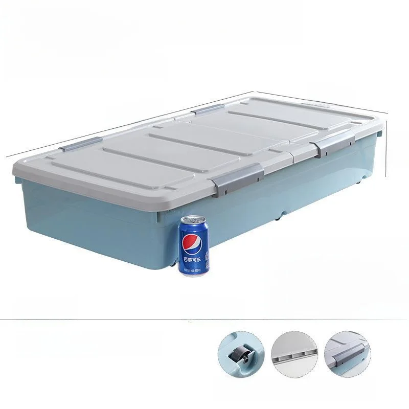 Underbed Storage Box Flat Drawer Style Home Organization Container Large Size Bed Base Storage Box Medical Kit Plastic Material image 3